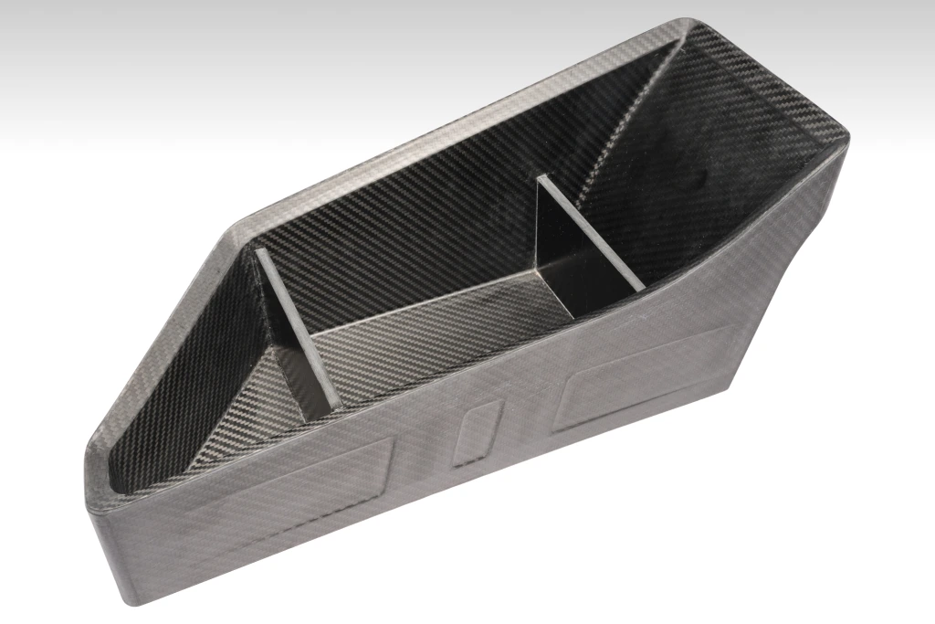 This beautifully crafted carbon fiber trunk organizer is custom fit to the SRT Demon 170 trunk and is sized to hold the special-edition Jay Leno's Garage detailing products.