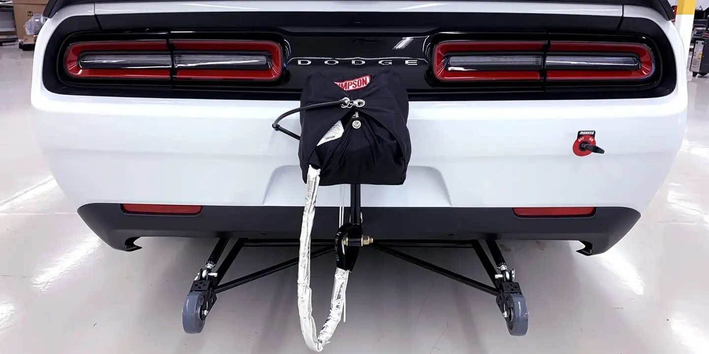 Drag Pak wheelie bar alignment